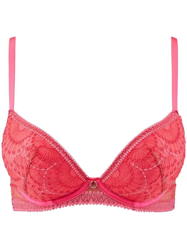 Aubade Pure Vibration Push Up Bh 2F18 Pink Flash - maat EU 80C / FR Roze