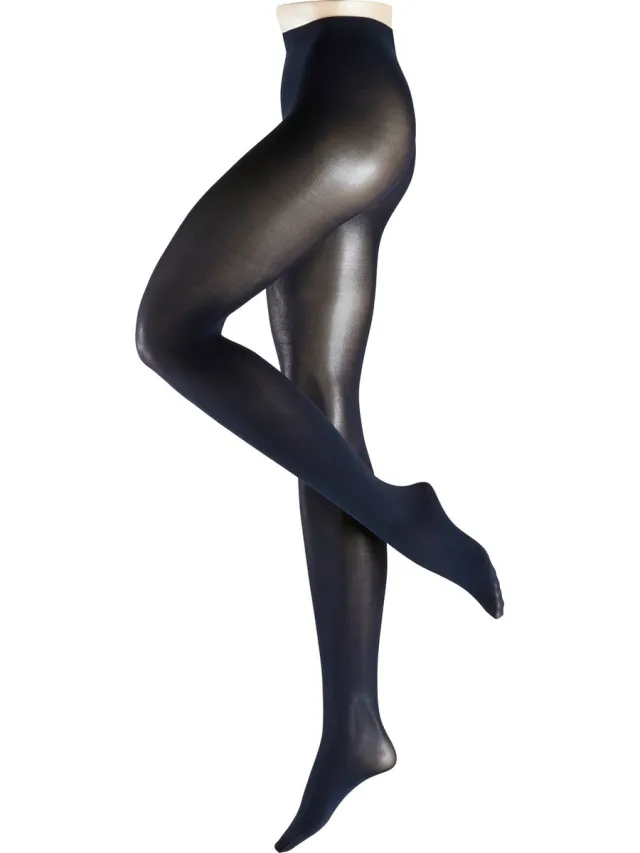 Esprit 50 DEN half doorzichtig mat materiaal halfdoorzichtig 50 DEN panty dames blauw-44