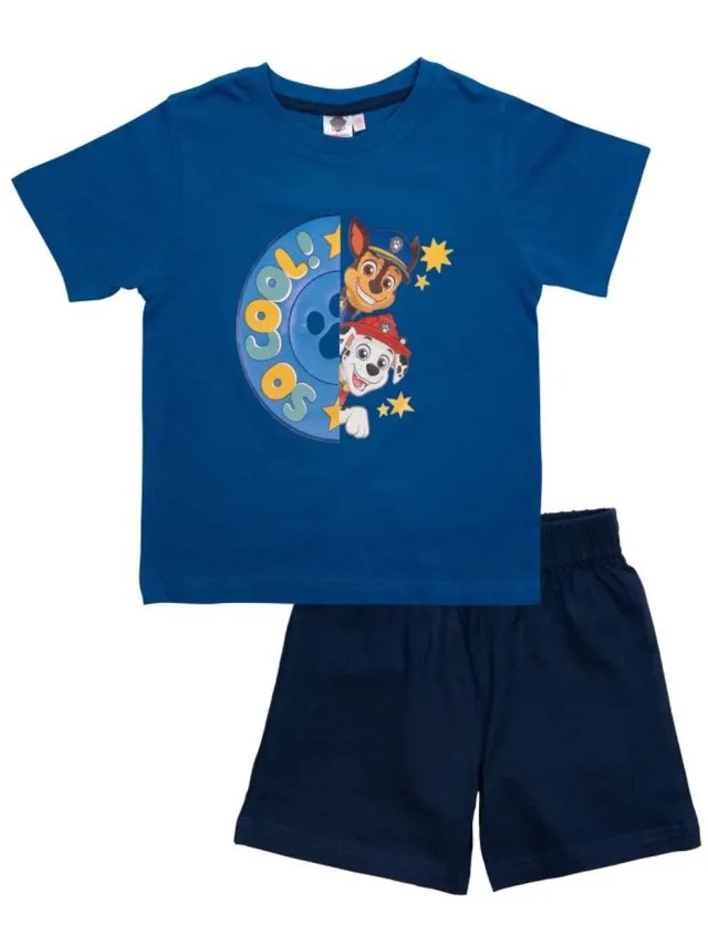 PAW Patrol Pyjama / Shortama - So Cool - Blauw - Katoen