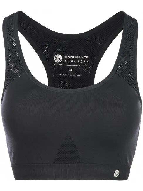 Athlecia Rosemary sportbeha zwart Zwart/Grijs