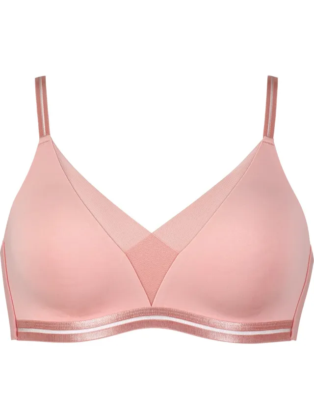 Naturana Soft bh met mesh detail - 5658 - Pink Rose