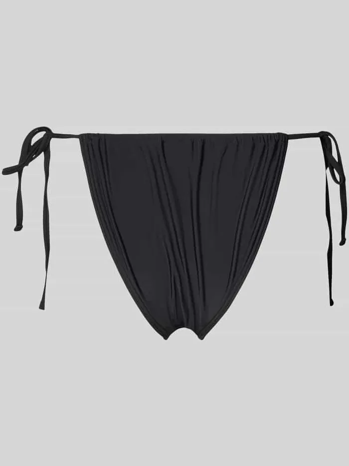 Pieces Bikinibroekje van elastische materiaalmix model 'BAOMI' zwart, foto 3