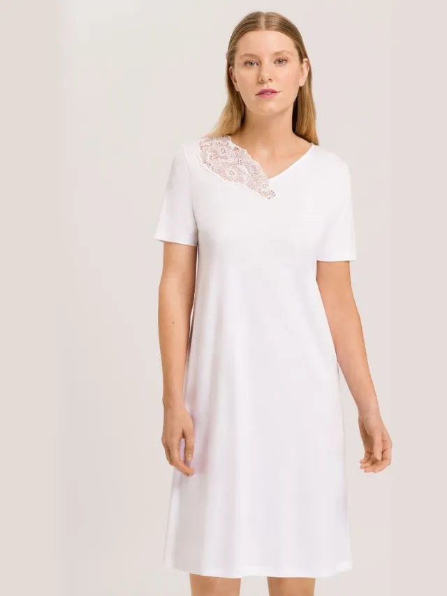 Hanro Nachthemd Naila white