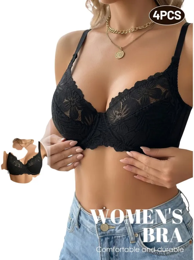 Currero BH Zonder Beugel - Strapless - Zonder Bandjes - Met Voorsluiting - Push-up Bh's - Comfort Beha - Comfortabel - Grote Sluiting - Zwart - Cupmaat