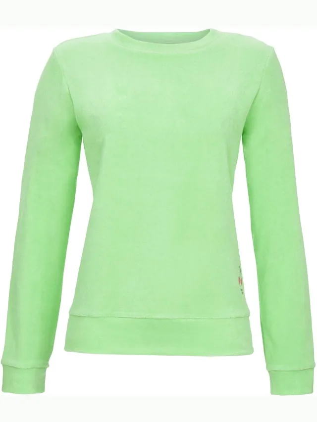 Ringella Badstoffen pyjamashirt groen Ringella - Groen - Maat - 38