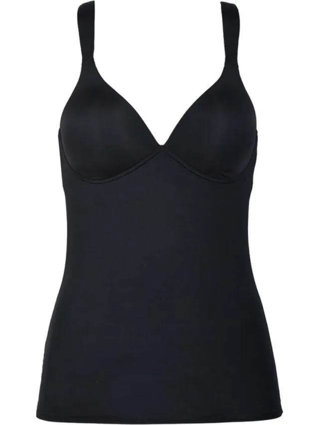 Naturana hemd met t-shirt BH zonder beugels maat 85A zwart