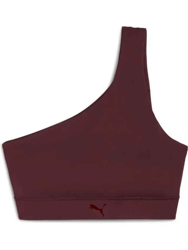 Puma Shape asymmetrische bh bordeaux Rood