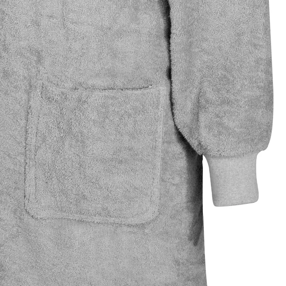 vidaXL Deken hoodie KINN Grijs XXL Katoen, foto 3
