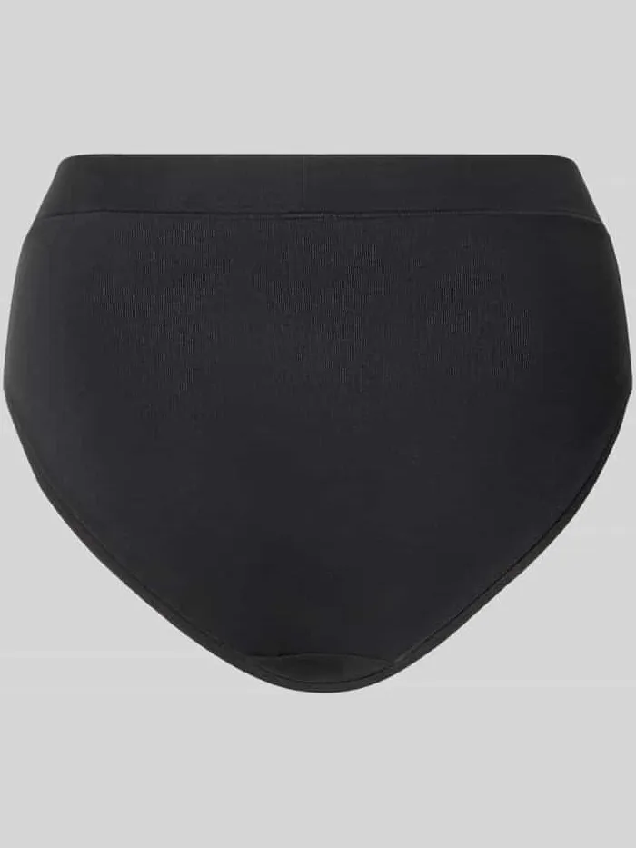 Schiesser Slim fit slip van katoenmix model 'Retro' zwart, foto 2