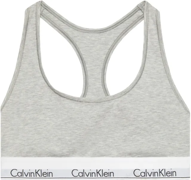 Calvin Klein dames icon cotton modal unlined bralette grijs