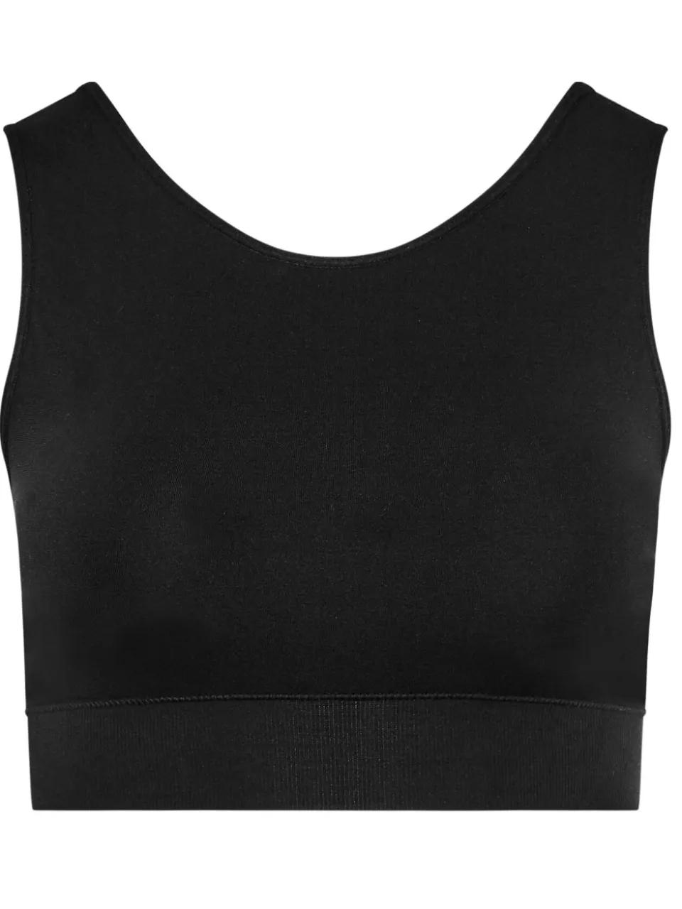Yours Cropped Bralette Zonder Naden In Zwartsize 54-56, foto 2