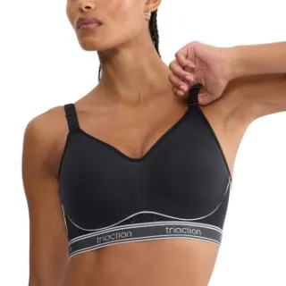 triaction by Triumph Cardio Breeze P EX sport-bh zwart Beige,Zwart,Roze