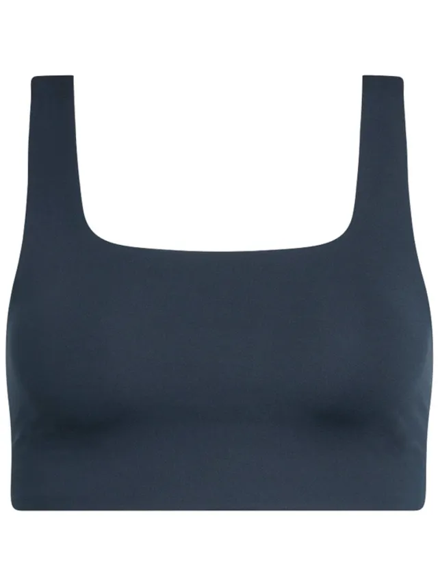 Girlfriend Collective Tommy Bra, Square-Neck Blauw