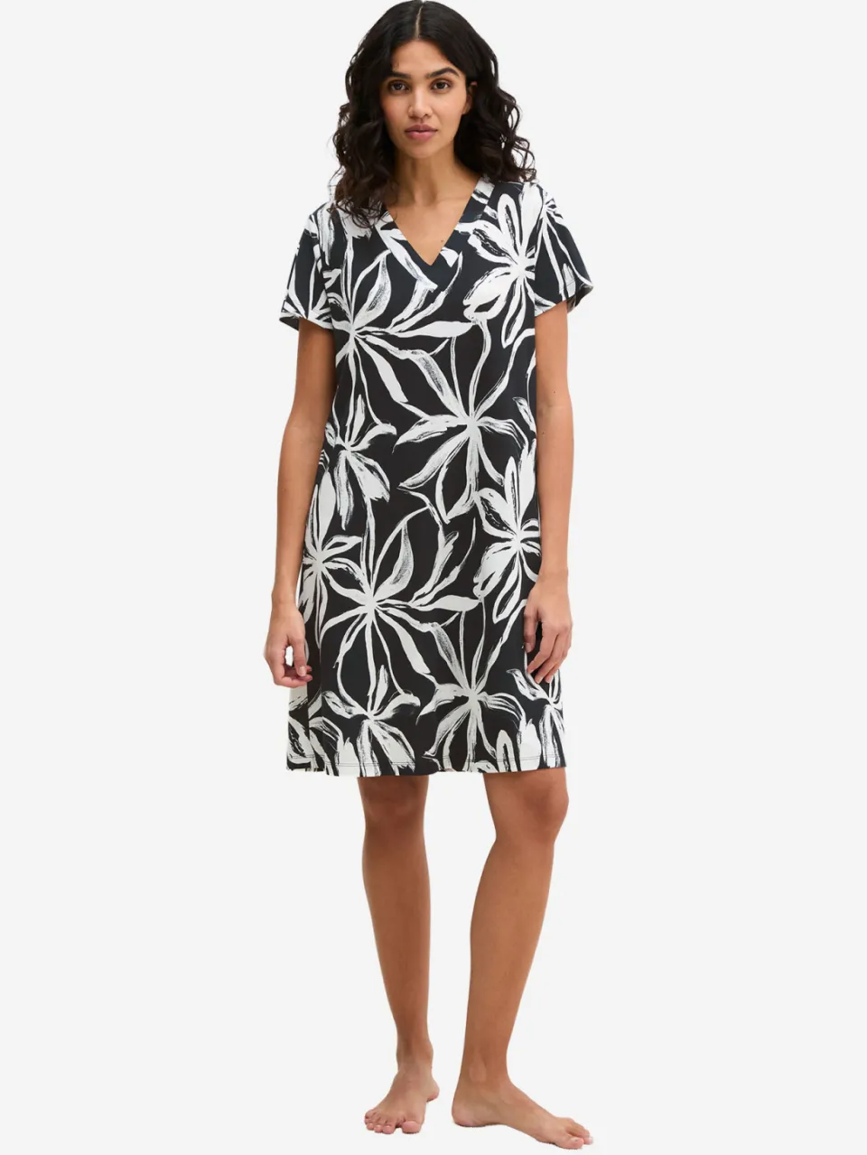 Marc O'Polo Vrouwen Nachthemd Mix N Match Zwart