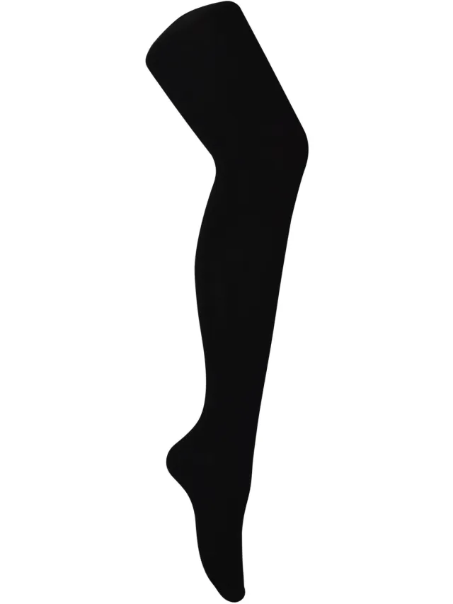 Sock Snob Superzachte zwarte ondoorzichtige bamboe panty voor dames - Zwart