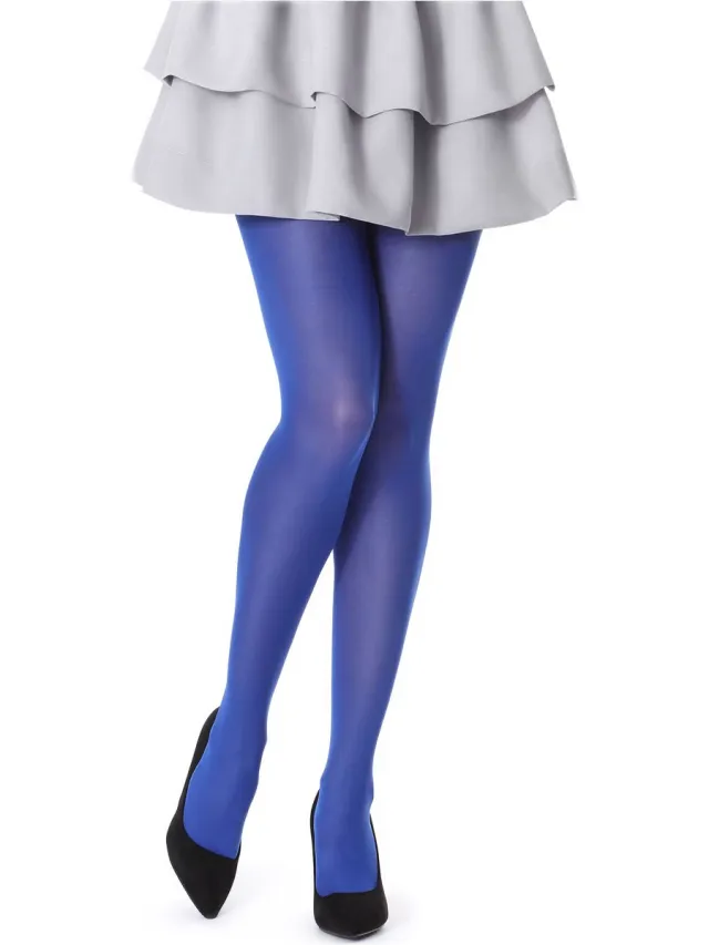Bellivalini BLV-FI-1001 Dames Panty - 40 DEN - Polyamide - Microvezel - Korenbloem
