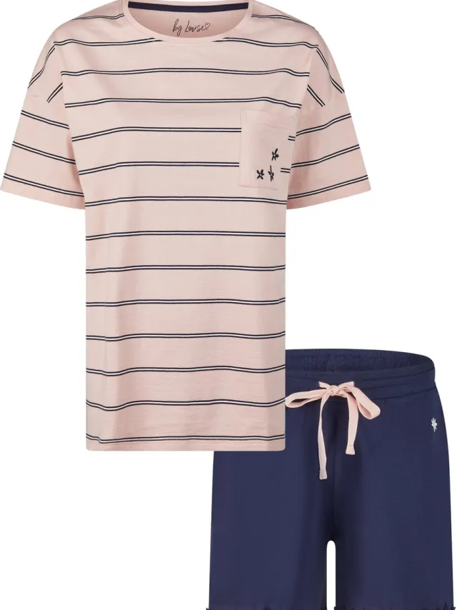 By Louise Dames Korte Pyjama Set Shortama Roze