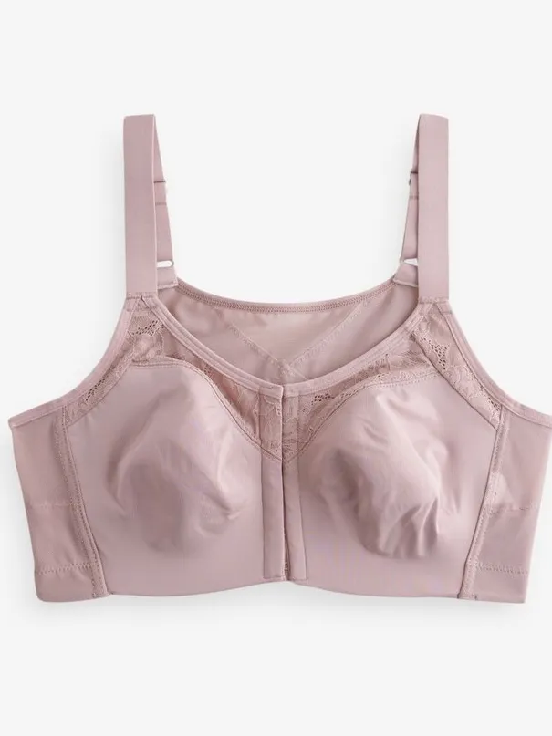 Next Dames - Total Support-beha met gladde achterkant en voorsluiting - Roze Pink