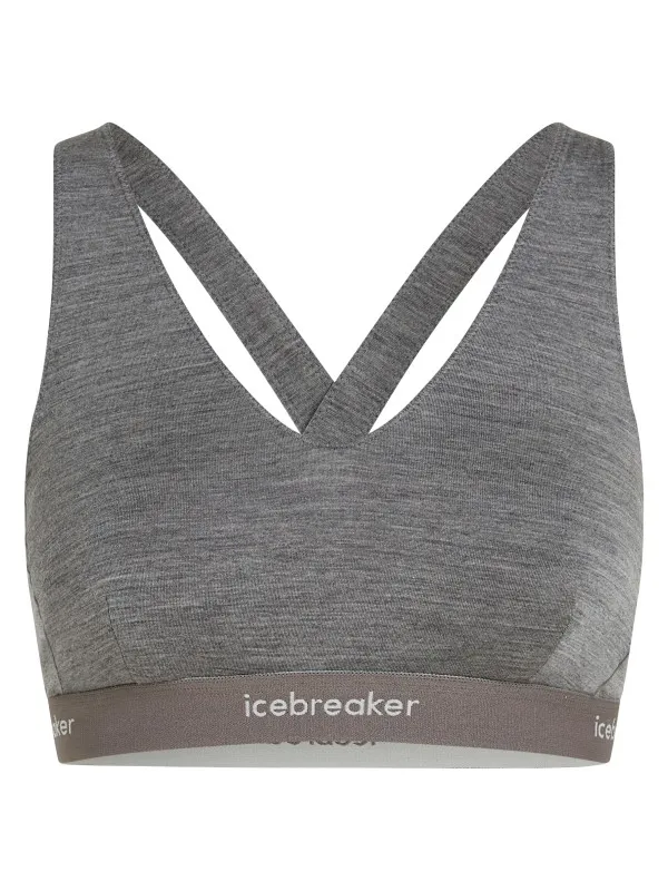 Icebreaker 125 Cool-Lite Sprite racerback sportbeha grijs