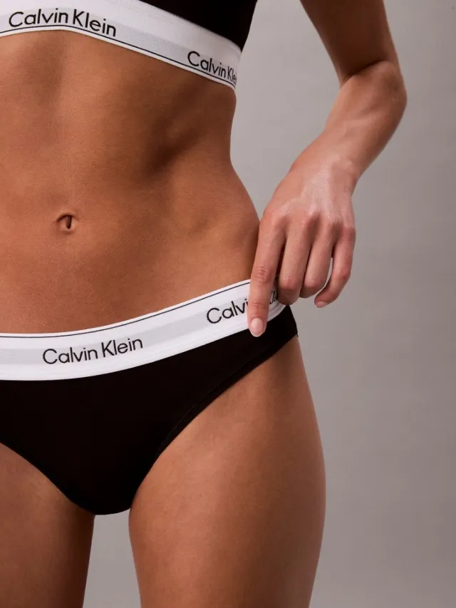 Calvin Klein Onderbroek Bikini Lv00qf8520 Black Dames Maat