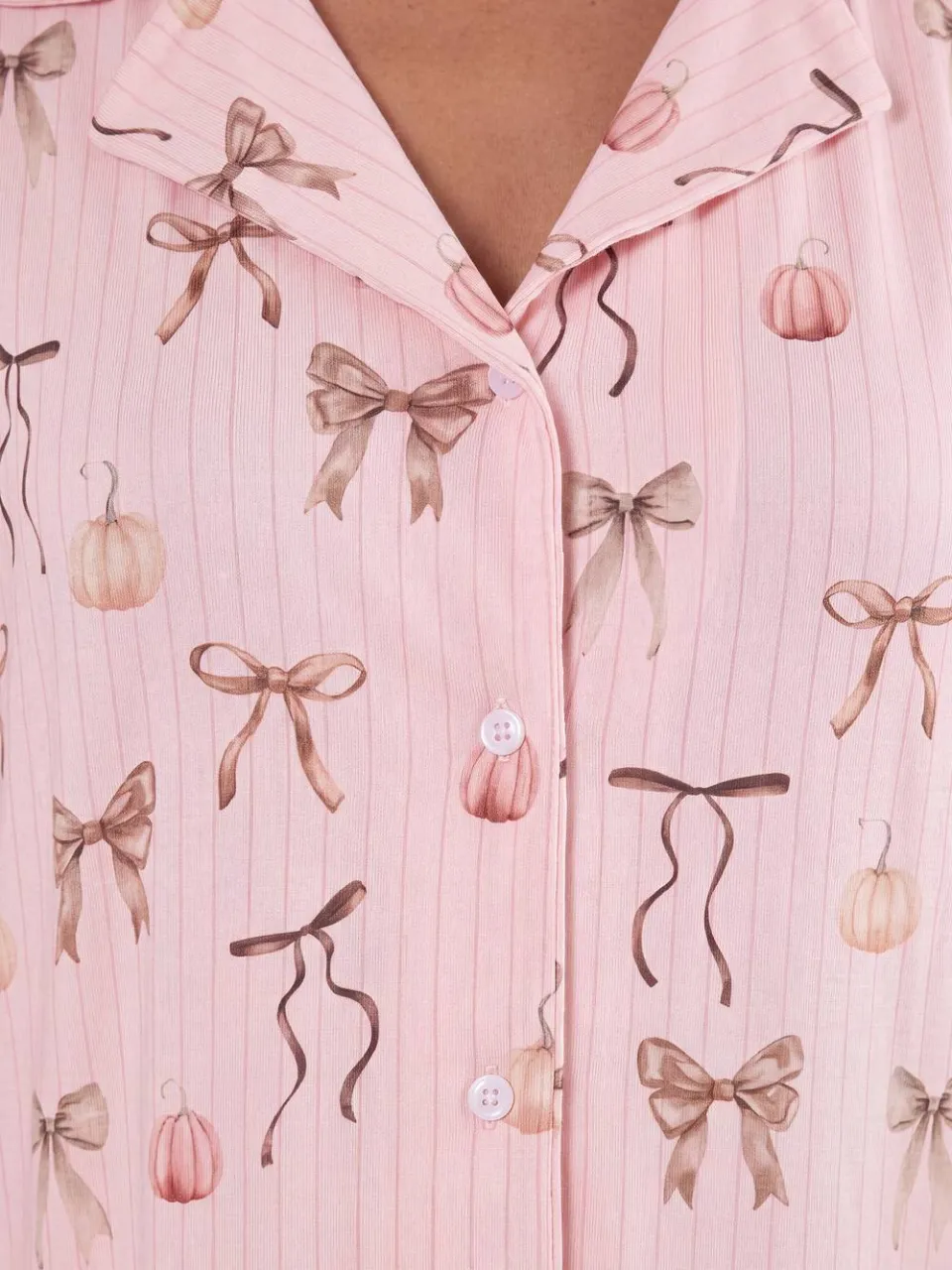 boohoo Dames Zwangerschaps Nachthemd Met Pompoen En Strik Print roze, foto 3