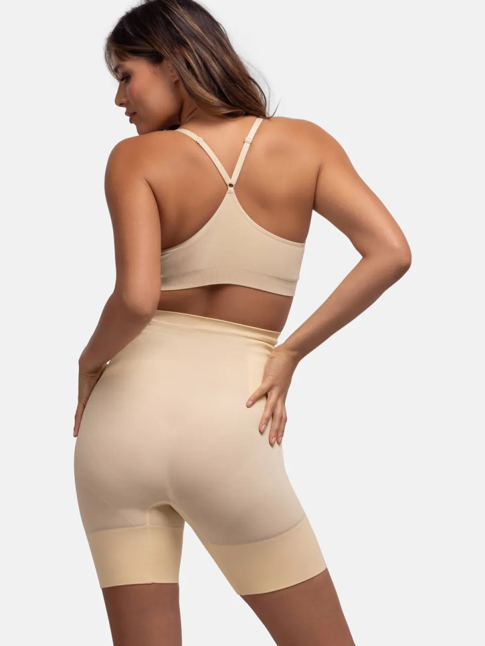 Dorina high waist corrigerende short Absolute Sculpt beige, foto 3