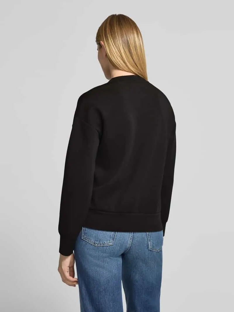 Marc O'Polo Regular fit shirt met lange mouwen van pyjama met verlaagde schouders zwart, foto 4