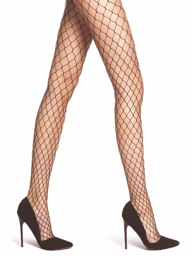 Daymod Fiona Visnet Panty 60 Denier - ZWART