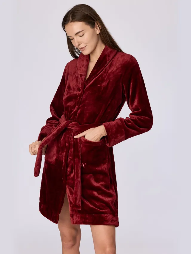 Woody Dames kamerjas bordeaux Rood