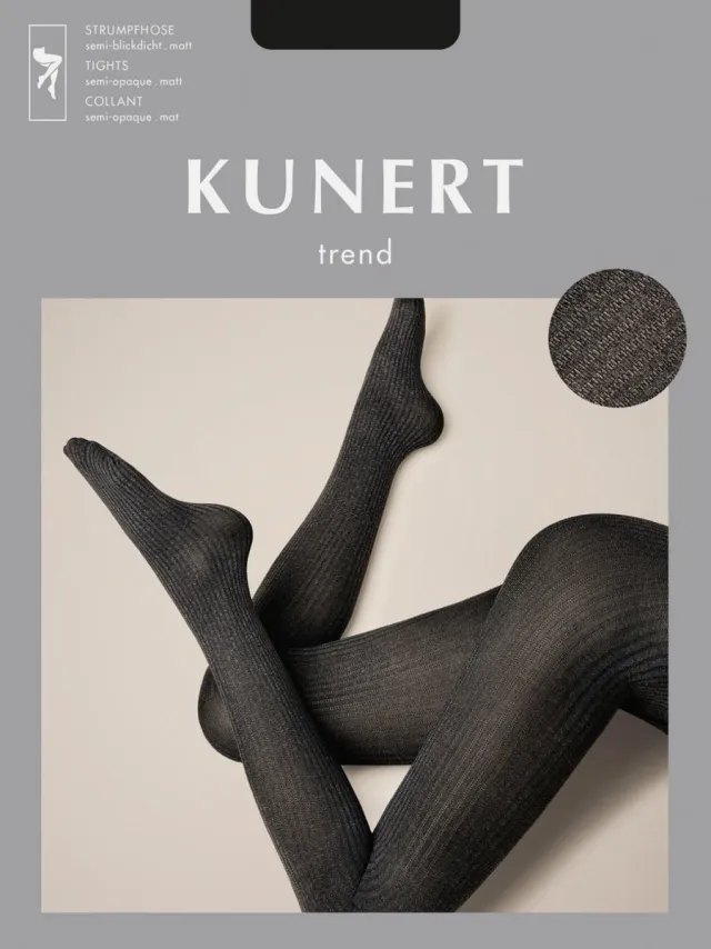 Kunert trend structure rib 50 den panty maat 38/40 aubergine