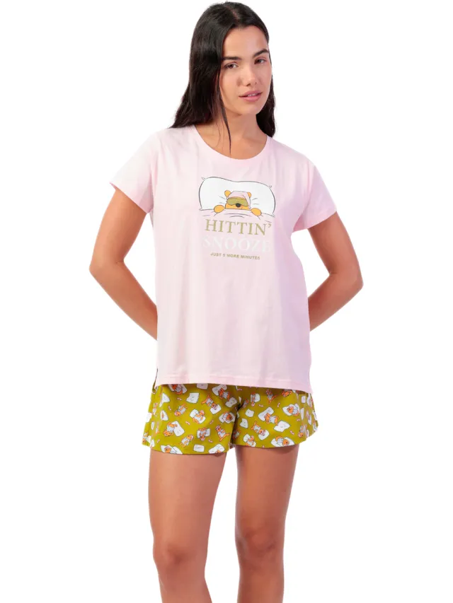 Admas Winnie Sleep Disney pyjamaset roze