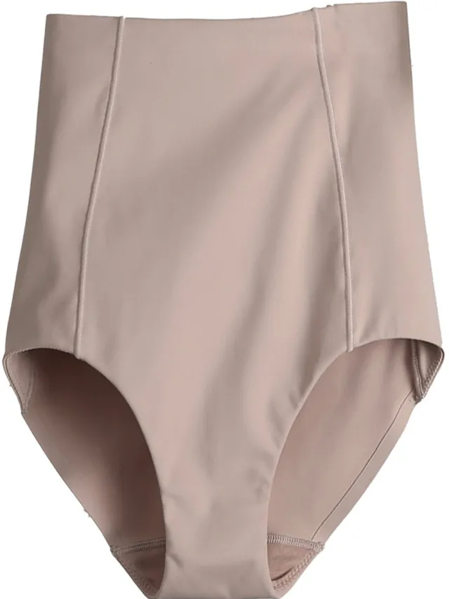 vertbaudet Naadloze taillehoge postpartum-shapewear broek beige