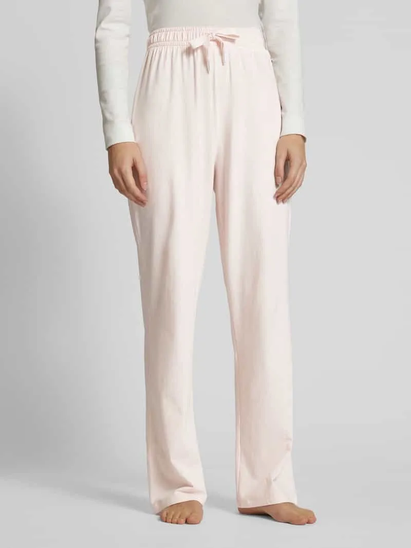 Boss Straight leg sweatpants met tunnelkoord lichtroze, foto 4