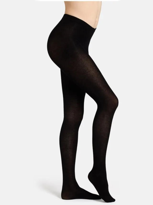 Camano , Warmte, comfort, thermopanty, warme panty, hoge kwaliteit, katoenen kruis. black