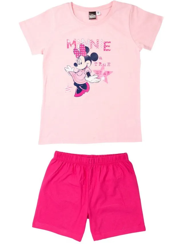 Disney Minnie Mouse Pyjama / Shortama - Roze - Katoen