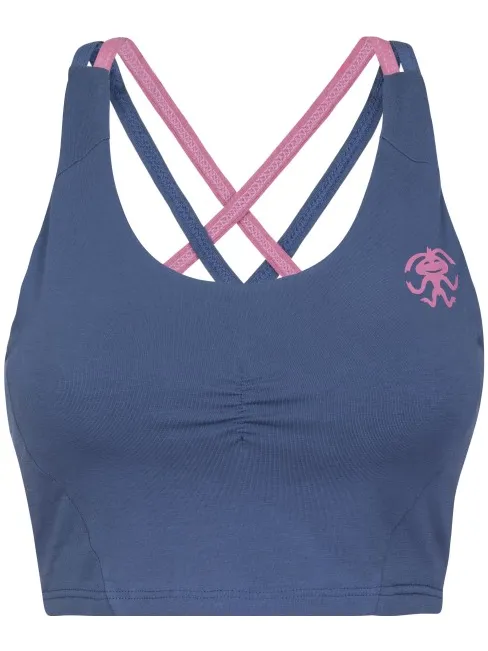 Rafiki Nago Cotton sportbeha blauw