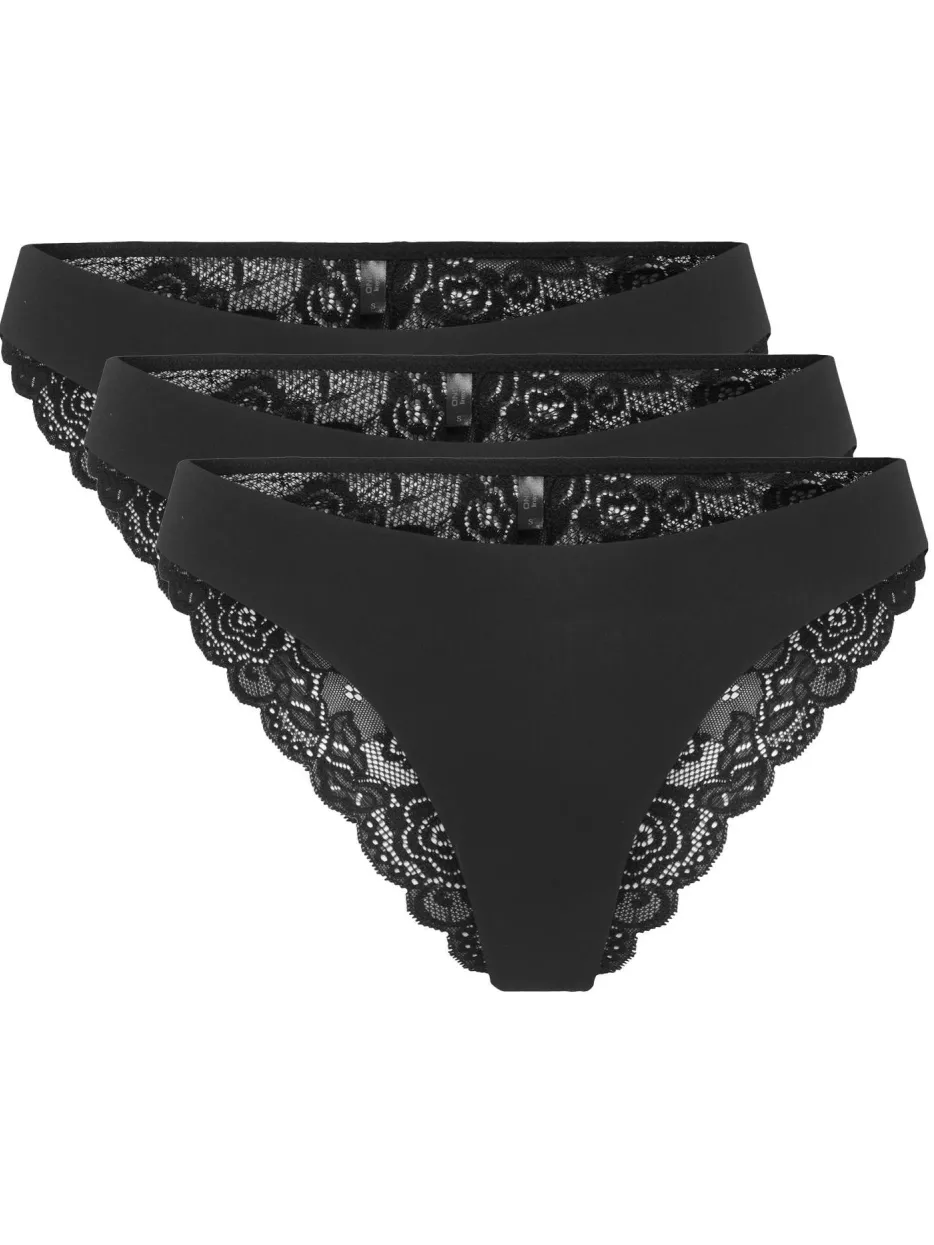 Only Chloe brazilian slip zwart, foto 3