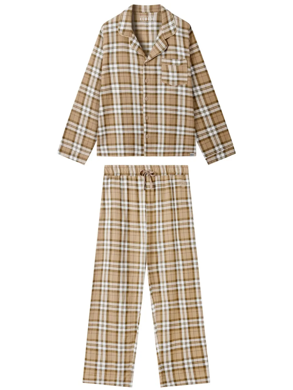 KOMODO dames vegan Pyjamaset Jim Jam Zand, foto 2