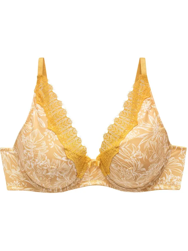 Pomm'Poire Vrouwelijke push-up beha Pomm'Poire Pamoison geel