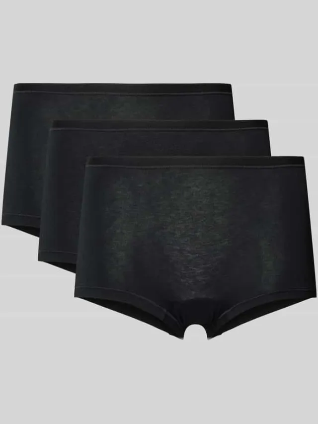 Sloggi Broek met labelprint in een set van 3 stuks, model 'GO DAILY' Zwart
