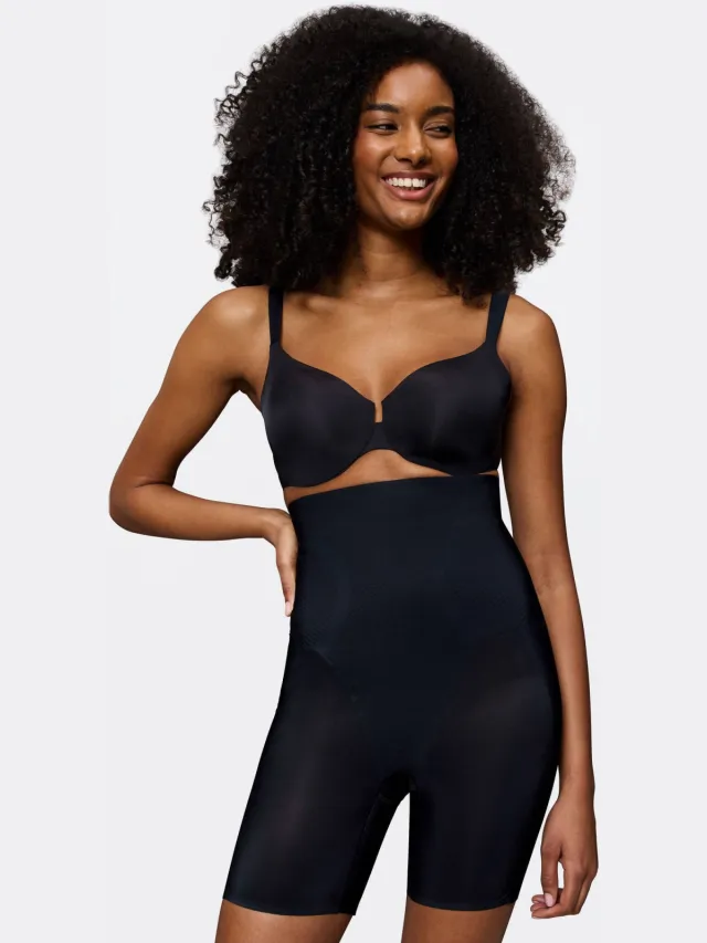 Triumph high waist corrigerende short Body Make-Up Illusion Curve zwart