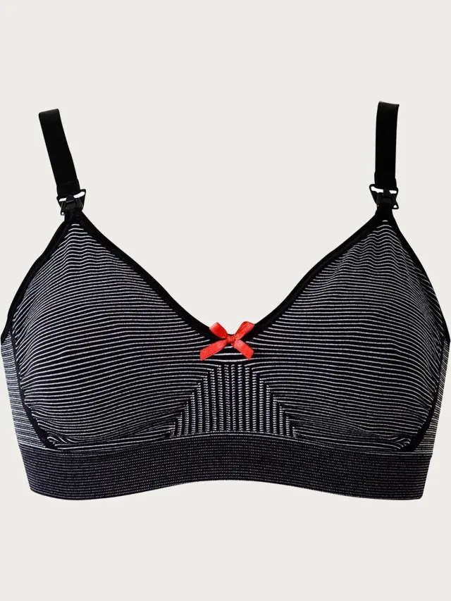 Boob Fast Food Stripe voedingsbh zwart