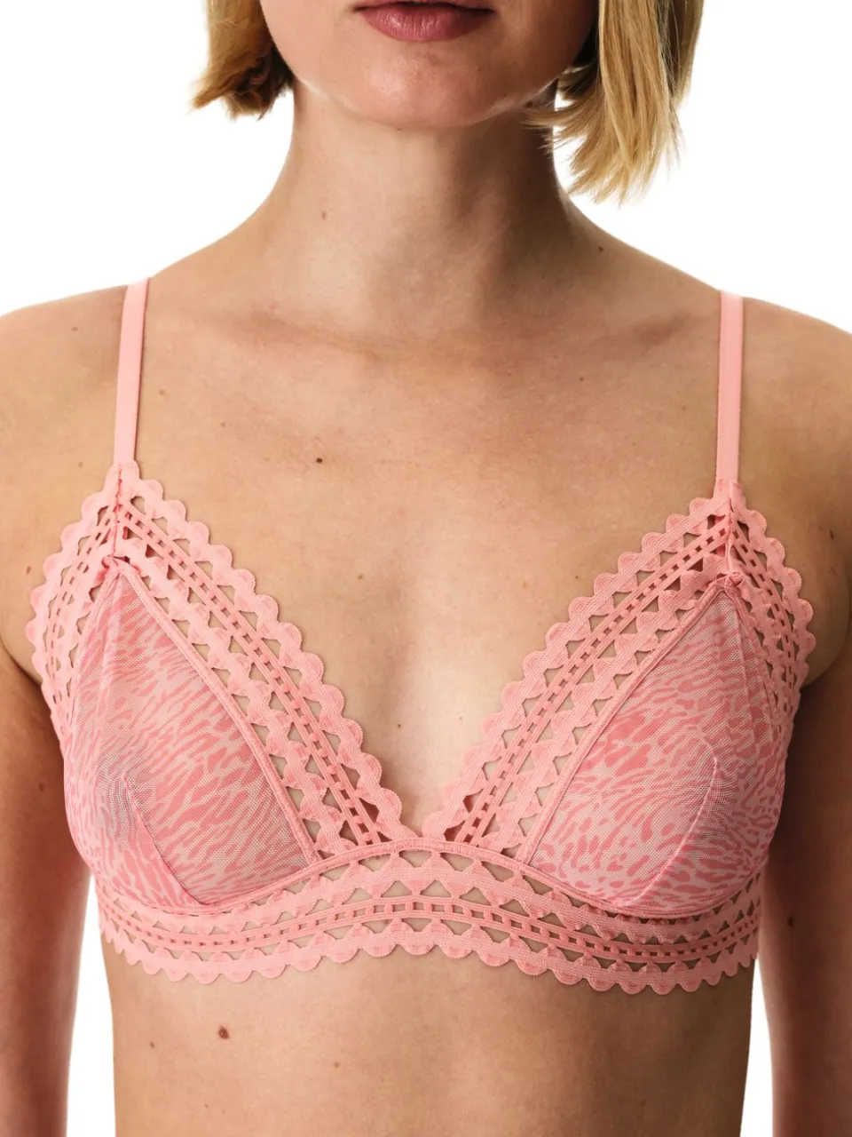 Penti Leopard Lacy Onderwire Bralette oudroze, foto 2