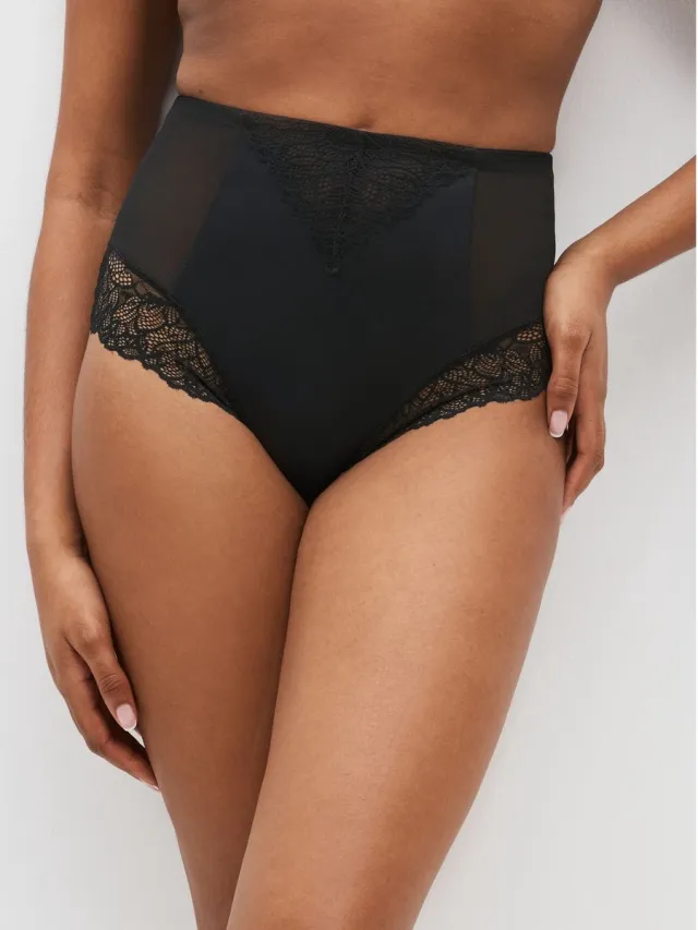 Next Dames - Vormende slip met stevige buikcontrole en hoge taille - Zwart Black