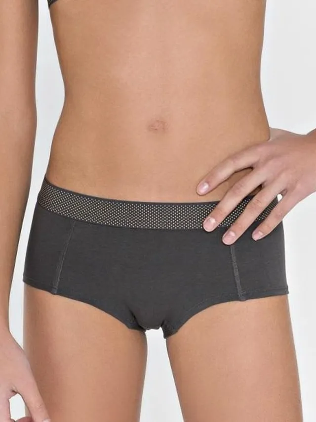 Boobs en Bloomers Slipje short Boobs and Bloomers anny-Grijs-XS