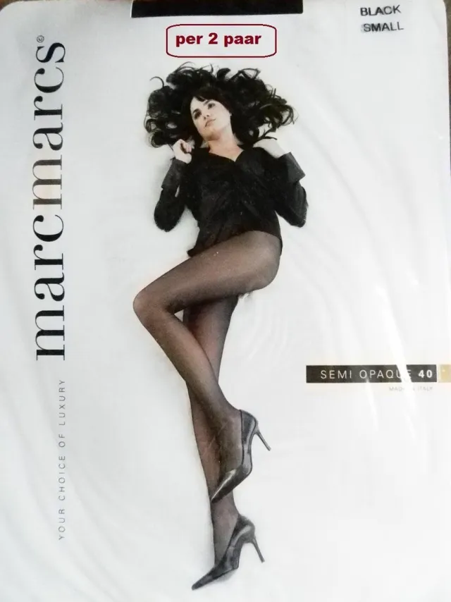 MARC MARCS Marcmarcs Semi Opaque 40 zwarte matte panty