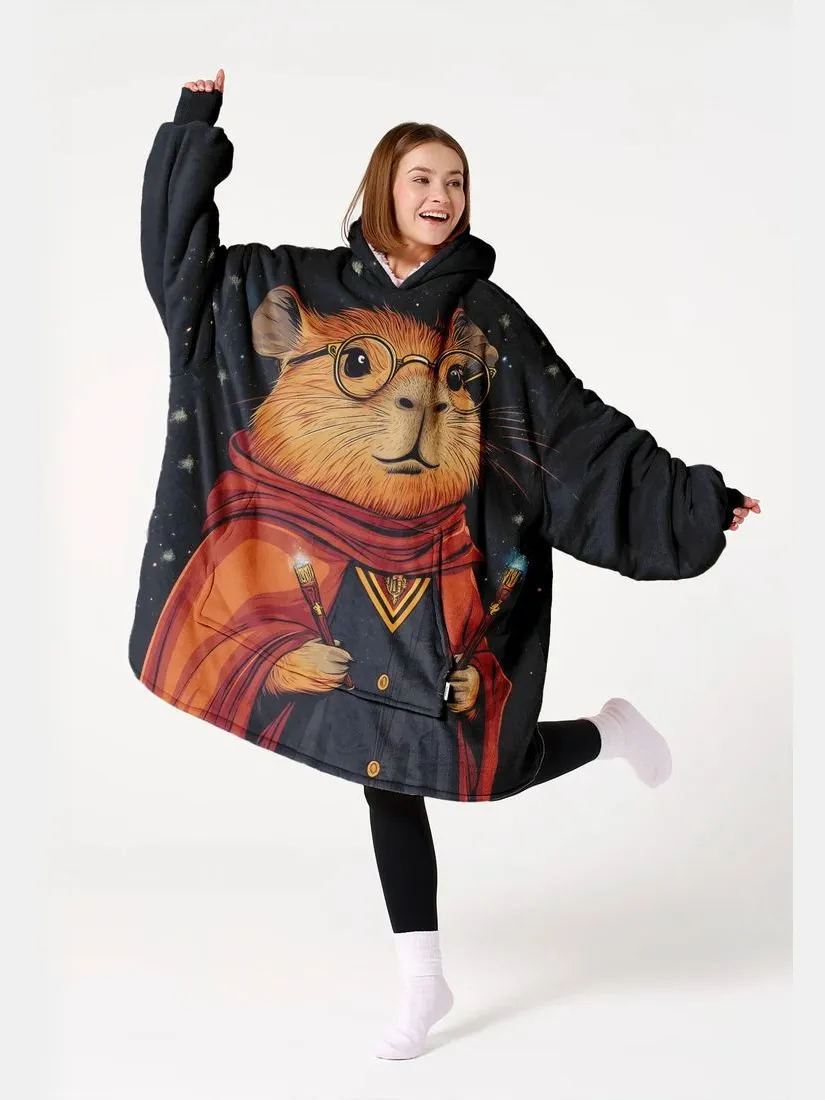 Mr. Gugu & Miss Go "Wizard Guinea Pig" Knuffeltrui Huggie Zwart
