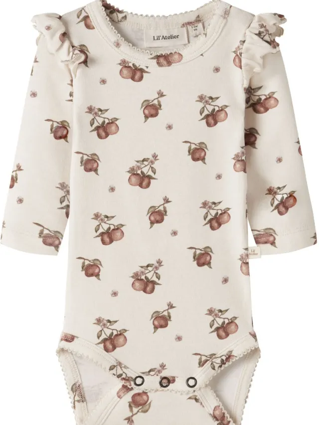 Lil' Atelier Baby Romper print Turtledove