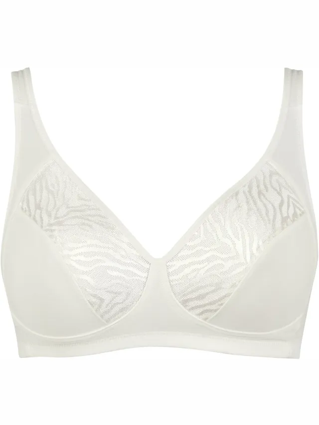 Naturana Soft bh jaquard print - Ecru - 86046