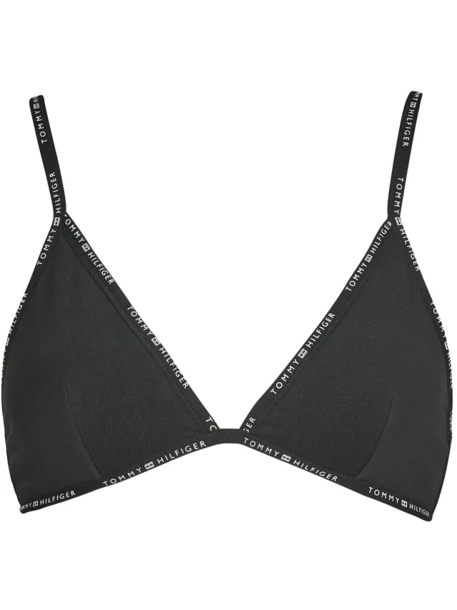 Tommy Hilfiger triangle bralette zwart